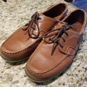 Allen Edmonds boat shoe. Lightly worn.